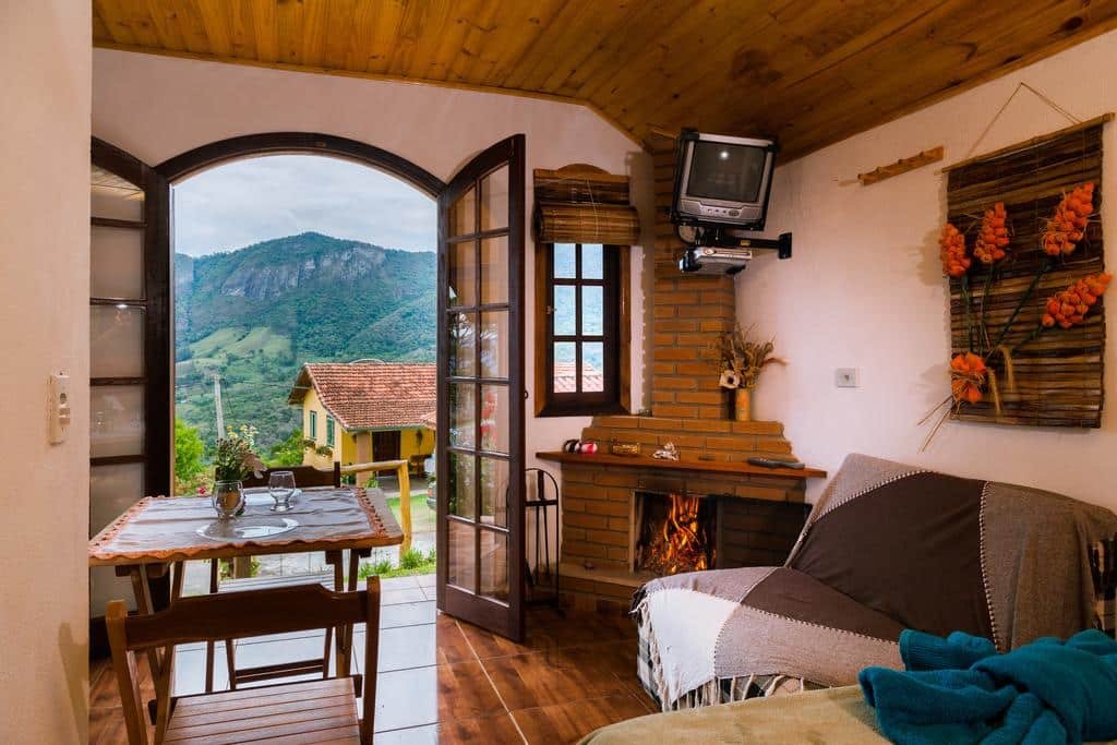 Uma das pousadas em São Bento do Sapucaí