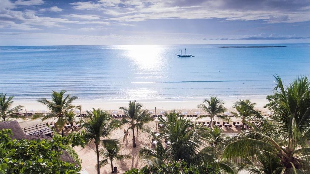 Área beira-mar do La Torre Resort All Inclusive, em Porto Seguro