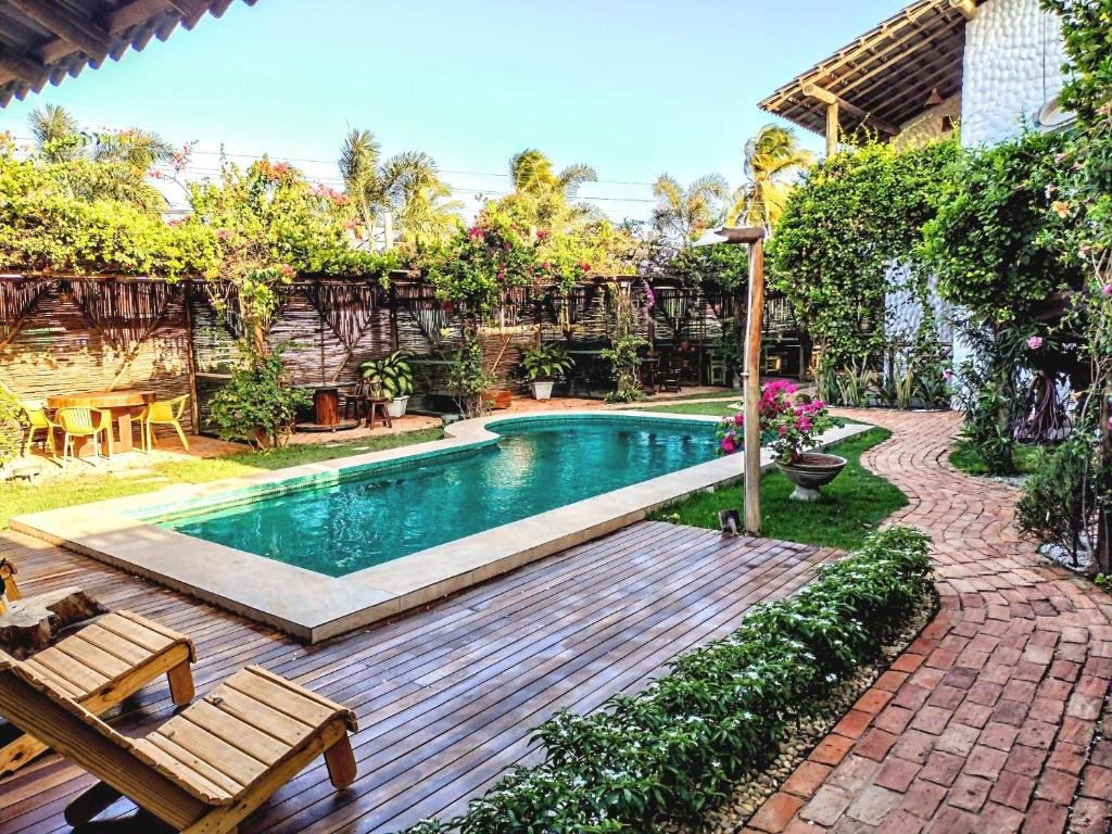 Piscina da Pousada Barra del Mundo em onde ficar em Barra Grande no Piauí