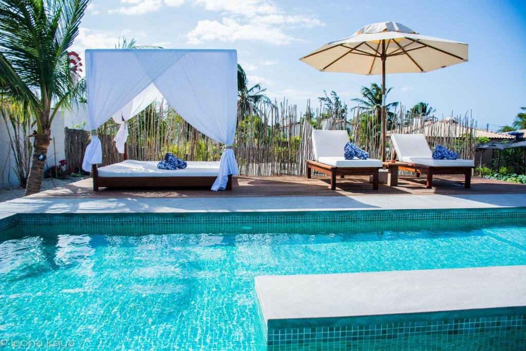 Piscina de La Cozinha Bungalow em onde ficar em Barra Grande no Piauí 