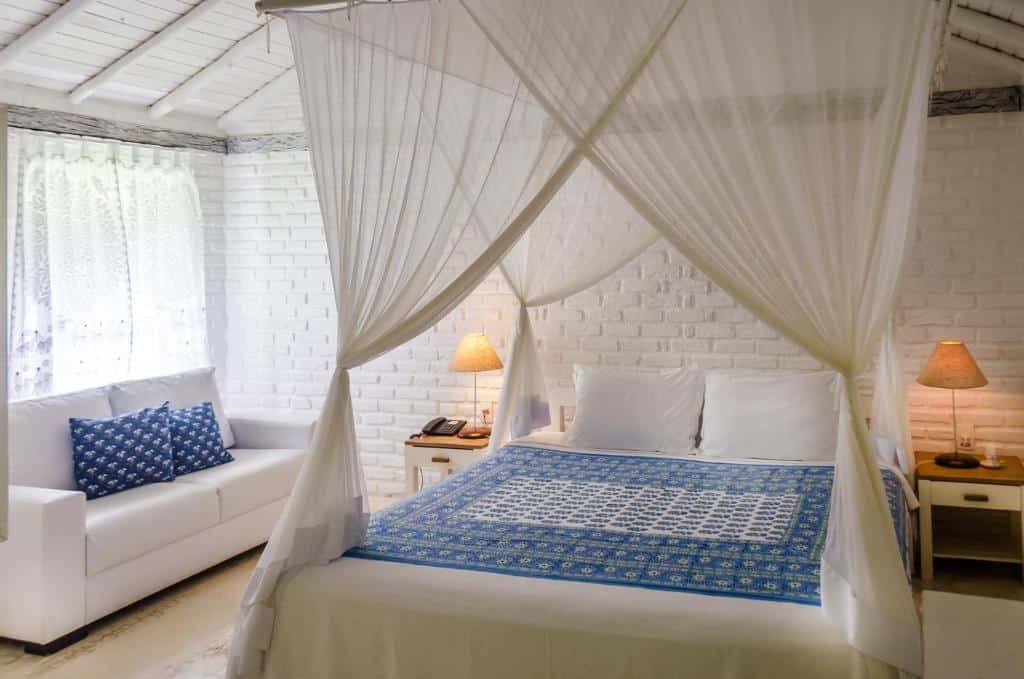 quarto da Pousada Capim Santo em Trancoso