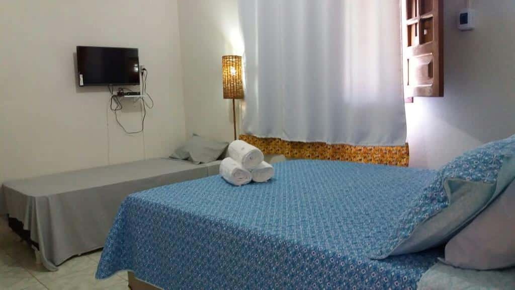 Uma das pousadas na Praia do Patacho