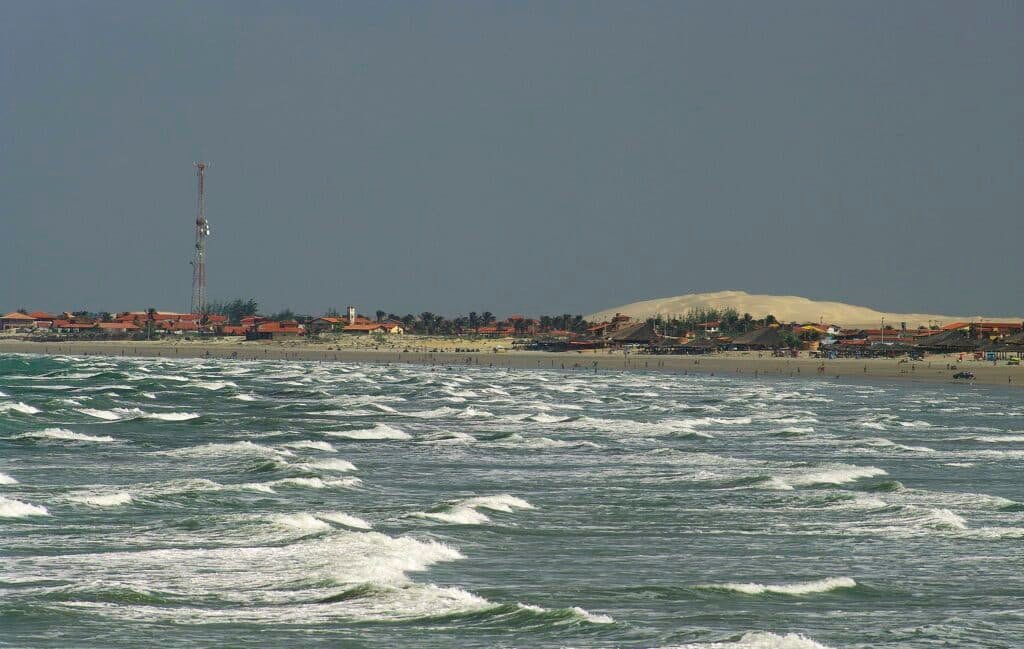 Vista do mar da Praia de Atalaia, Luís Correia.