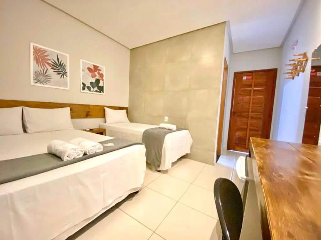 Quarto da Pousada Porto Rio.