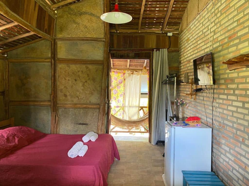 Quarto da Pousada Pedaço do Paraíso.